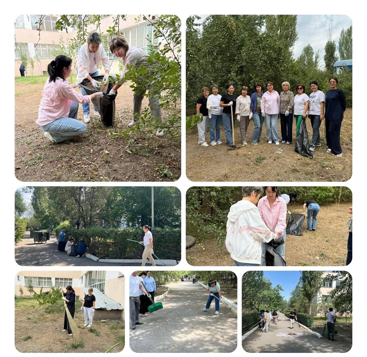 «Алматы-таза қала» жобасы аясында гимназияда сенбілік өткізілді.